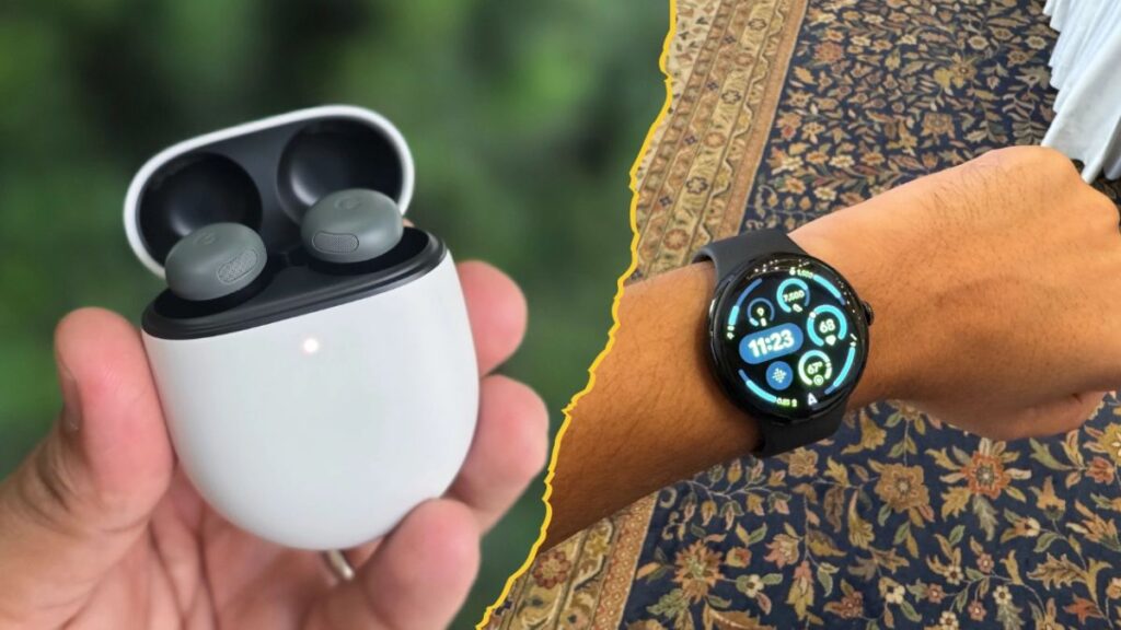 Google Pixel watch and buds